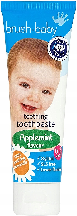 Zahnpasta 0-2 Jahre - Brush-Baby Applemint Flavour Teething Toothpaste — Bild N1
