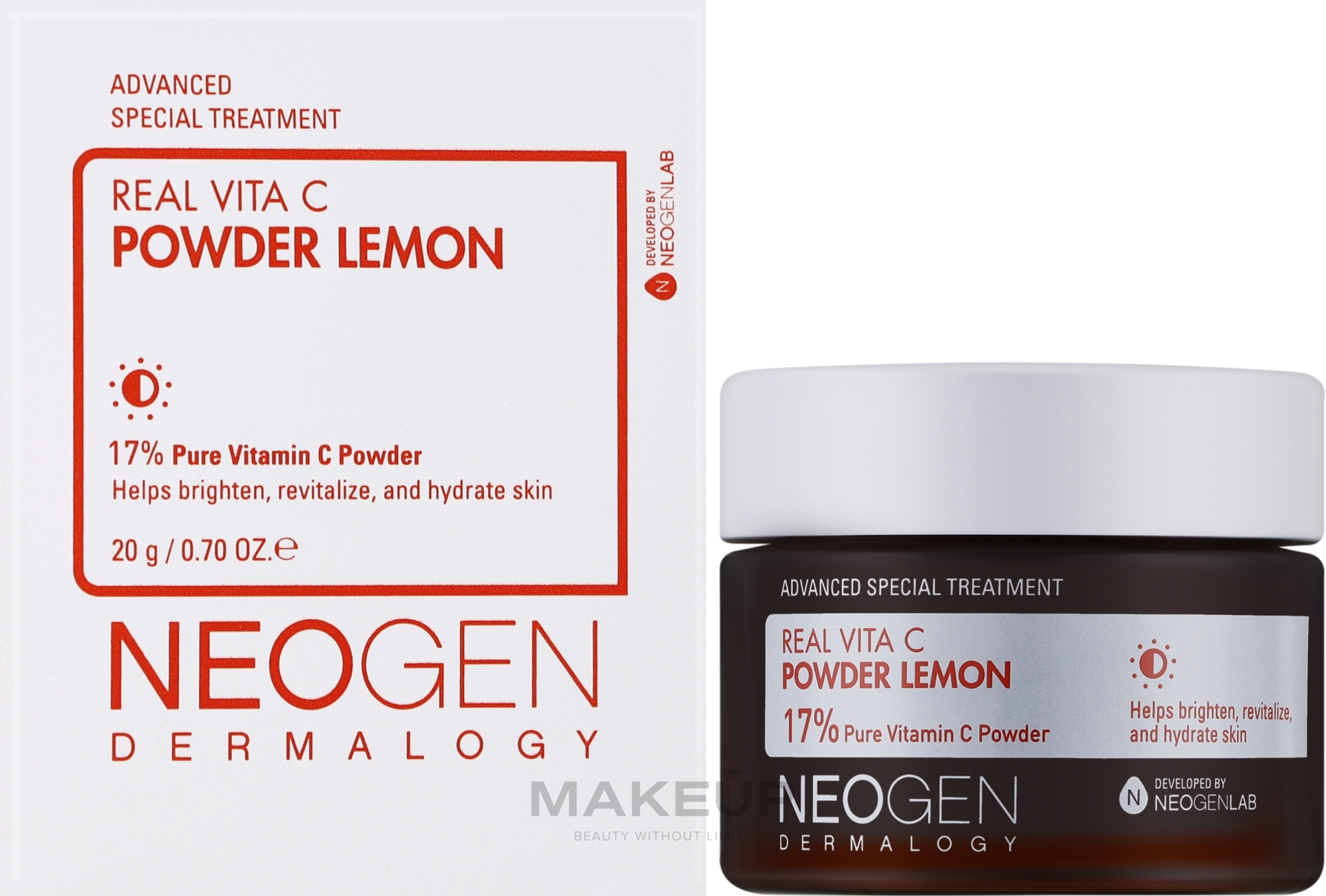 Neogen Dermalogy Real Vita C Powder Lemon - Aufhellender Gesichtspuder mit Vitamin C — Bild 20 g