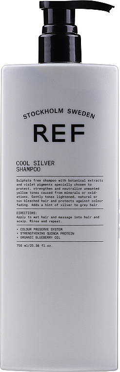 Farbschützendes Haarshampoo mit Quinoa-Protein und Blaubeeröl - REF Cool Silver Shampoo — Bild N5