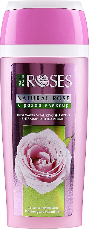 Stärkendes und vitalisierendes Shampoo mit Rosenwasser - Nature of Agiva Roses Vitalizing Shampoo For Strong & Vibrant Hair — Bild N2