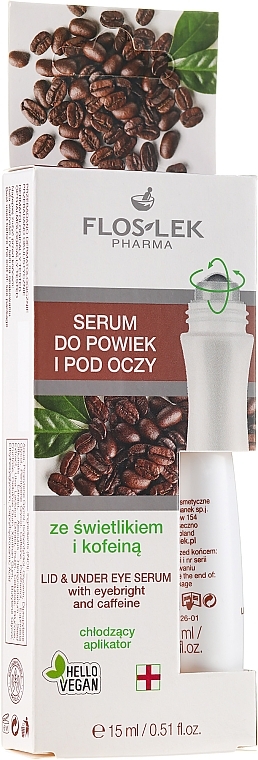 GESCHENK! Serum für die Augenpartie mit Echinacea und Koffein - Floslek Eye Care Serum  — Bild N1