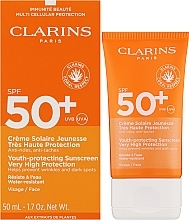 Anti-Falten-Sonnenschutzcreme - Clarins Youth-Protecting Sunscreen SPF 50 — Bild N2