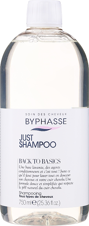 Shampoo für alle Haartypen - Byphasse Back To Basics Just Shampoo — Bild N1