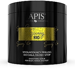 Glättendes Körper-, Hand- und Fußpeeling  -  APISProfessional Sunny Rio Smoothing Scrub For Body, Hands And Feet  — Bild N1