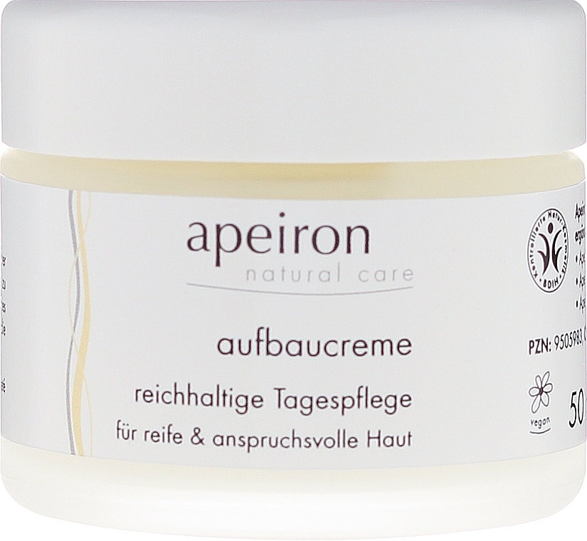 Reichhaltige Aufbaucreme für den Tag mit Q10 und Ringelblume für reife und anspruchsvolle Haut - Apeiron Regenerating Day Cream — Bild N2