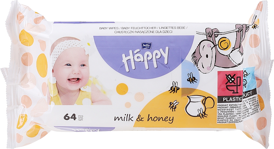 Feuchttücher Milch & Honig - Bella Baby Happy Milk & Honey — Foto N1