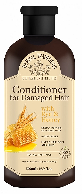 Conditioner für geschädigtes Haar mit Roggen und Honig - Herbal Traditions Conditioner For Damaged Hair — Bild N1
