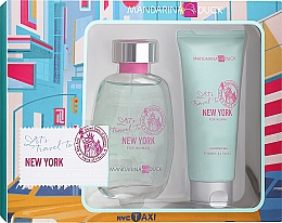 Düfte, Parfümerie und Kosmetik Mandarina Duck Let's Travel To New York For Woman - Duftset (Eau de Toilette 100ml + Duschgel 100ml)