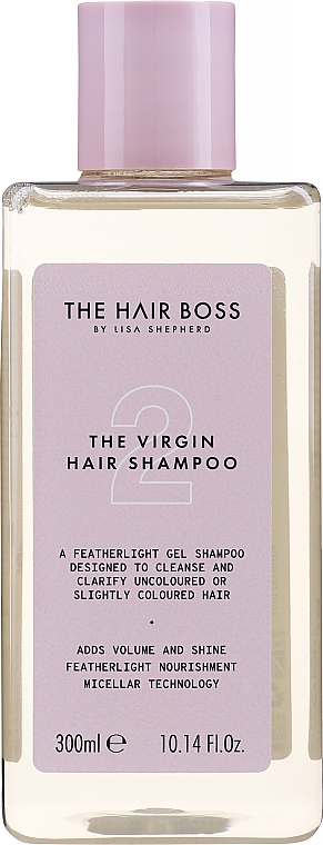 Shampoo für ungefärbtes oder leicht gefärbtes Haar - The Hair Boss Virgin Hair Shampoo — Bild N1