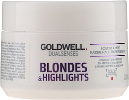 Düfte, Parfümerie und Kosmetik Haarmaske für blondes und gesträhntes Haar - Goldwell Dualsenses Blondes & Highlights 60sec Treatment