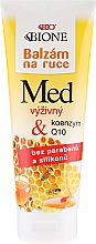 Düfte, Parfümerie und Kosmetik Pflegende Handcreme mit Honig und Coenzym Q10 - Bione Cosmetics Honey + Q10 Cream