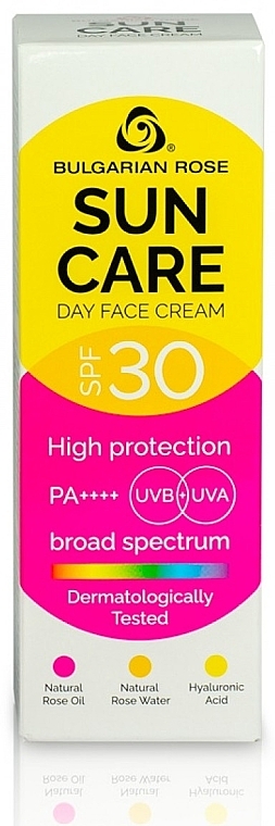 Tagescreme SPF 30 - Bulgarian Rose Sun Care Day Face Cream SPF 30 — Bild N3