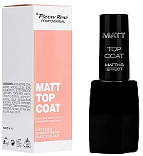 Düfte, Parfümerie und Kosmetik Mattierender Nagelüberlack - Pierre Rene Matt Top Coat Matting Effect