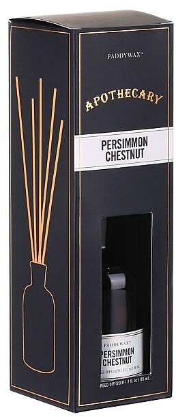 Raumerfrischer - Paddywax Apothecary Glass Reed Diffuser Persimmon & Chestnut — Bild N3