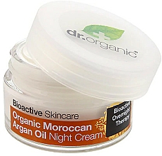 Düfte, Parfümerie und Kosmetik Pflegende Nachtcreme mit marokkanischem Arganöl - Dr. Organic Bioactive Skincare Organic Moroccan Argan Oil Night Cream