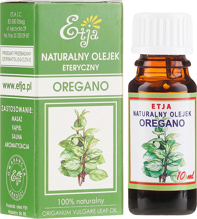 Natürliches ätherisches Oreganol-Öl - Etja Natural Origanum Vulgare Leaf Oil — Bild N1