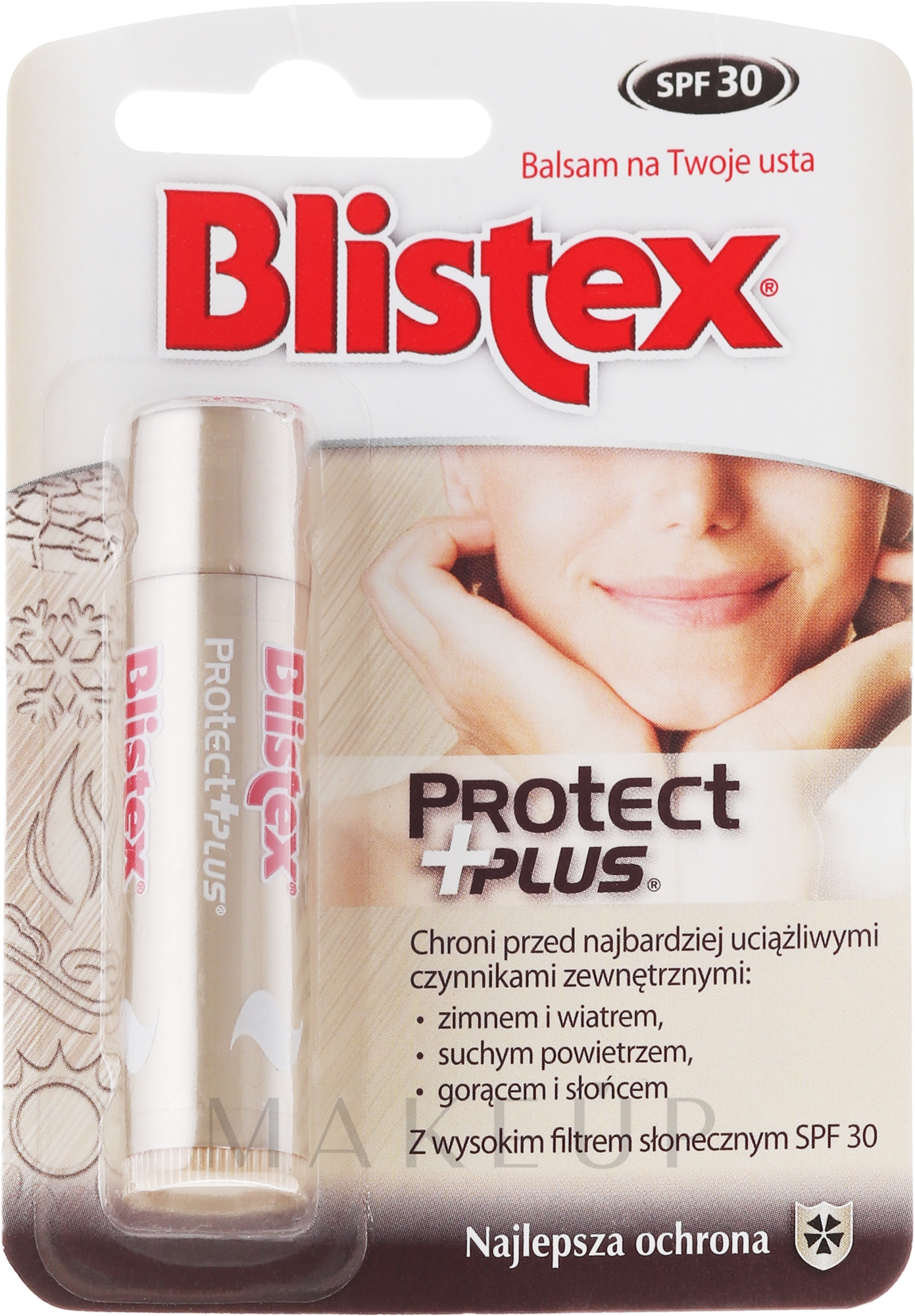 Schützendes Lippenbalsam SPF 10 - Blistex Protect Plus Lip Balm SPF 30 — Bild 4.25 g