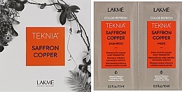 Düfte, Parfümerie und Kosmetik Probenset - Lakme Teknia Color Refresh Saffron Copper (sh/10ml + mask/10ml)