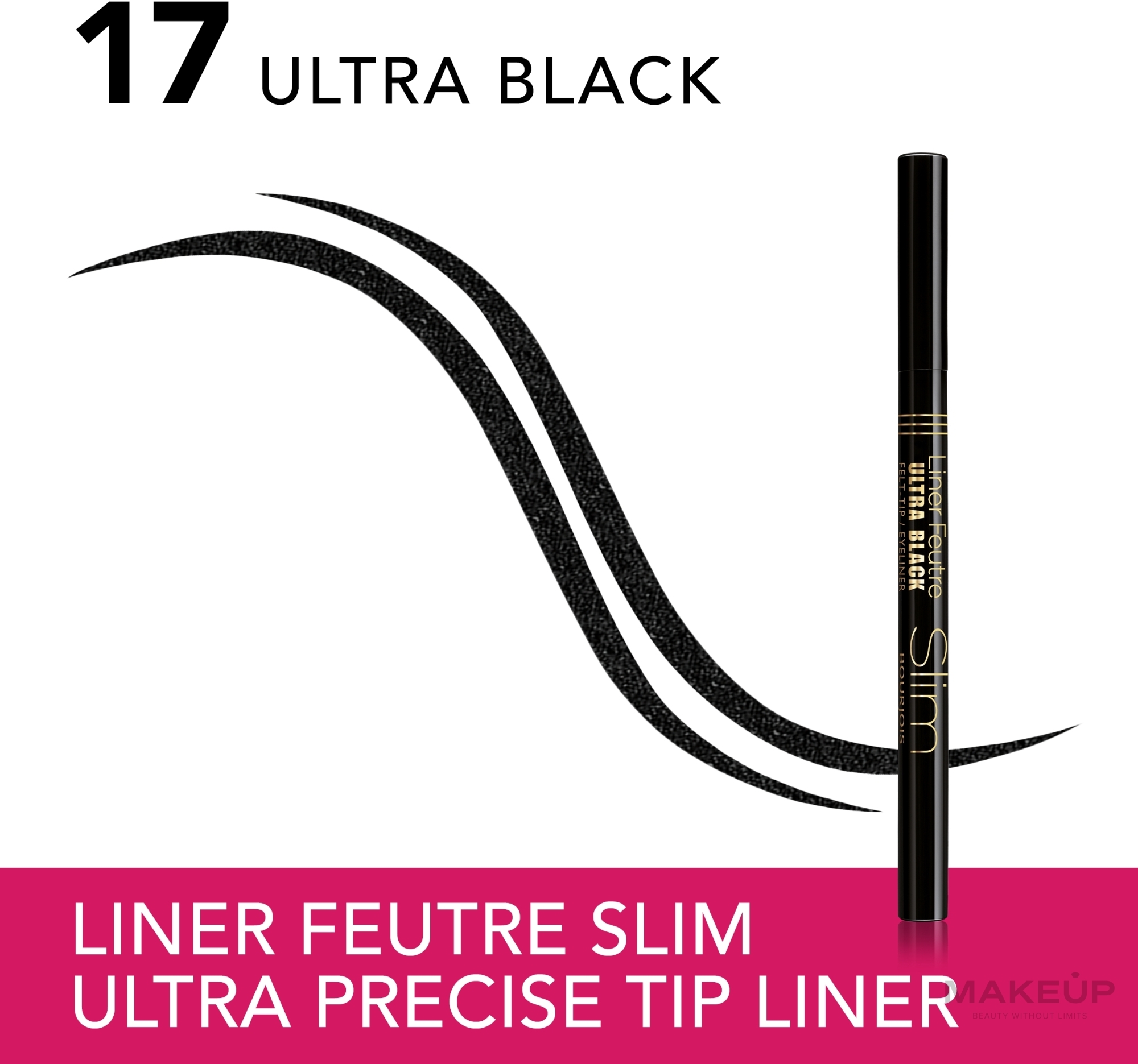 Eyeliner - Bourjois Liner Feutre Slim  — Bild 17 - Ultra Black