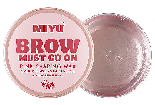 Augenbrauenwachs - Miyo Brow Must Go On Pink Shaping Wax — Bild N1