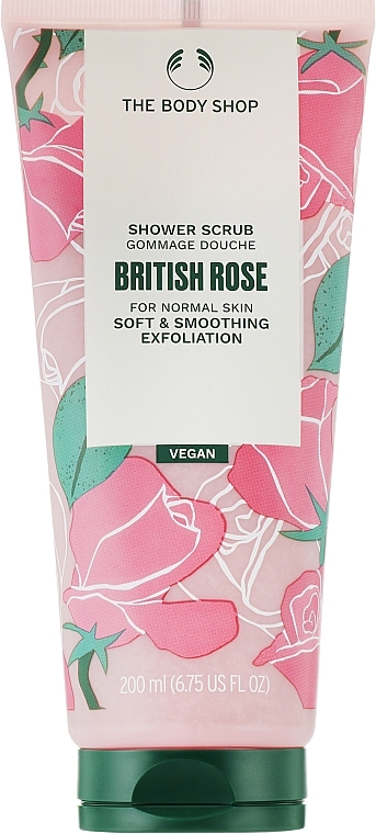 Körperpeeling - The Body Shop British Rose Shower Scrub — Bild N1
