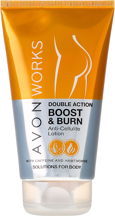 Anti-Cellulite Körperlotion mit Koffein und Weißdorn - Avon Works Double Action Boost & Burn Anti-Cellilite Lotion — Bild N1