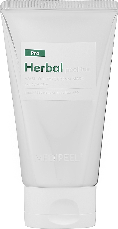 Beruhigende und entgiftende Peelingmaske für das Gesicht mit grünem Tee und Peptiden - Medi Peel Herbal Peel Tox — Bild N2