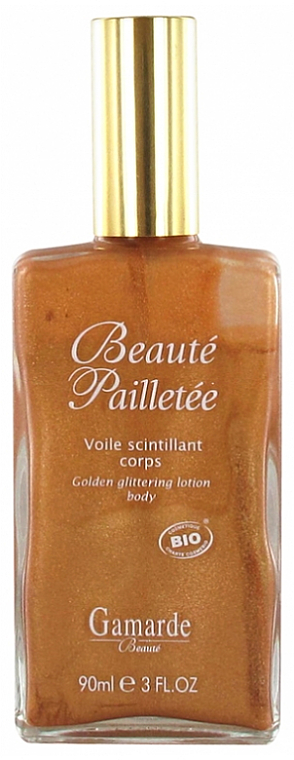 Körperlotion mit lichtstreuenden Partikeln - Gamarde Organic Beaute Pailletee Golden Glittering Lotion Body