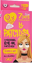 Düfte, Parfümerie und Kosmetik Set Hydrogel-Augenpatches - 7 Days Eye Patches Street Design Set (7 x eye/patch/6ml)