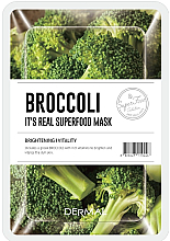 Aufhellende Tuchmaske für das Gesicht mit Brokkoli - Dermal It'S Real Superfood Mask Brocoli — Bild N1