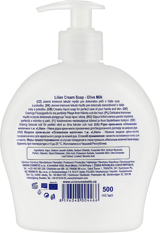Flüssige Cremeseife "Olivenmilch" - Lilien Olive Milk Cream Soap — Bild N2