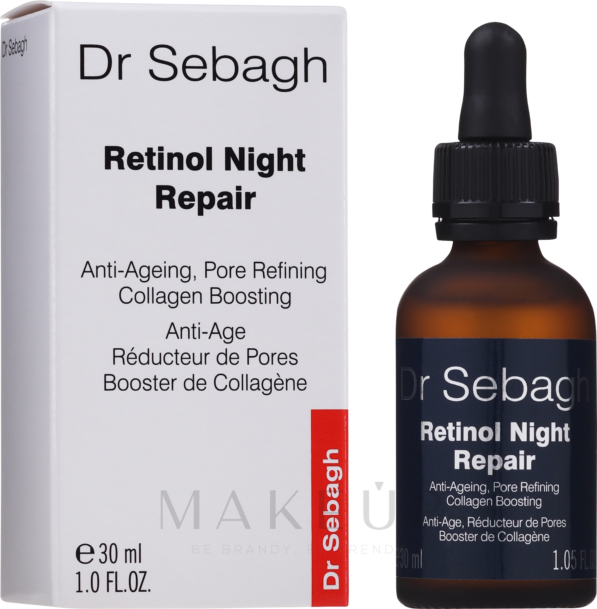 Anti-Aging Nachtserum mit Retinol - Dr Sebagh Retinol Night Repair — Bild 30 ml