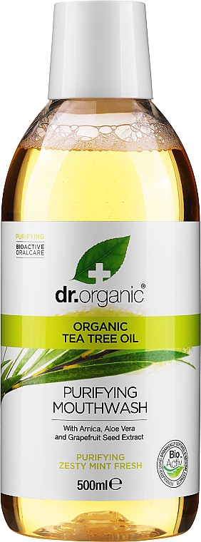 Mundspülung mit Teebaum - Dr.Organic Bioactive Oralcare Tea Tree Mouthwash — Bild N1