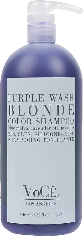 Blondes Shampoo - VoCe Haircare Purple Wash Blonde Color Shampoo — Bild N1