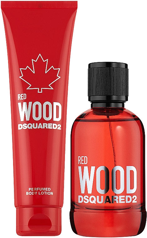 Dsquared2 Red Wood Pour Femme - Duftset (Eau de Toilette 100ml + Körperlotion 150ml) — Bild N2