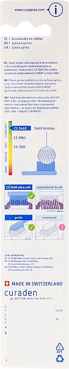 Zahnbürste ultra weich CS 5460 hellblau-orange - Curaprox — Bild N2