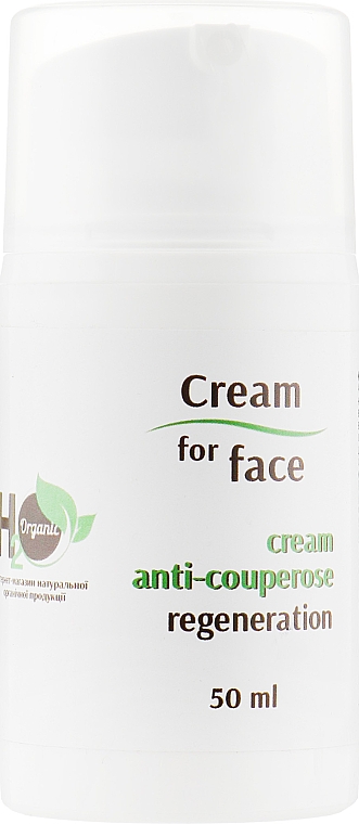 Anticuperose-Gesichtscreme - H2Organic Anti-Couperose Cream — Bild N1