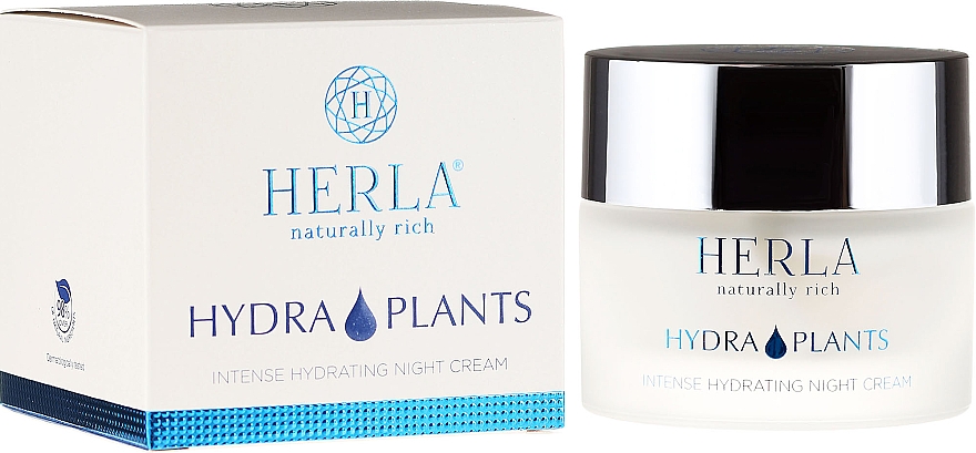 Intensiv feuchtigkeitsspendende Nachtcreme - Herla Hydra Plants Intense Hydrating Night Cream — Bild N1