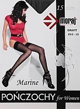 Damenstrümpfe Marine 15 DEN grafit - Moraj — Bild N1