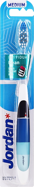 Zahnbürste mittel blau-schwarz-blau - Jordan Individual Clean Medium Head — Bild N1