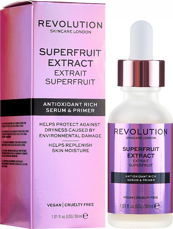 Antioxidatives Gesichtsserum - Makeup Revolution Superfruit Extract Antioxidant Rich Serum & Primer — Bild N1