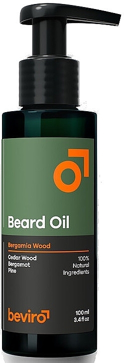 Bartöl mit Zedernholz und Bergamotte - Beviro Beard Oil Bergamia Wood — Bild N3