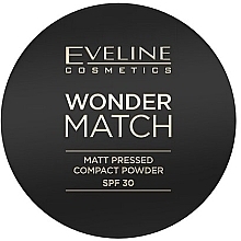 Gesichtspuder - Eveline Cosmetics Wonder Match Matt Pressed Compact Powder LSF 30	 — Bild N1