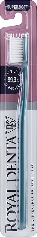 Zahnbürste weich mit Silberpartikeln grün - Royal Denta Silver Super Soft — Bild N1