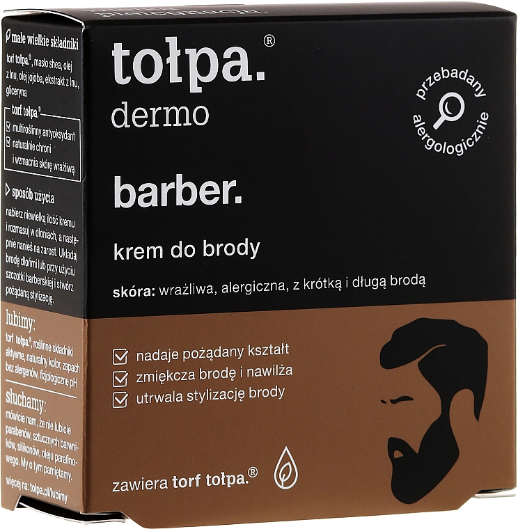 Hypoallergene Bartcreme - Tolpa Dermo Men Barber Cream — Bild N3