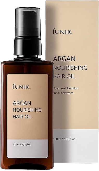 Pflegendes Arganöl für das Haar - IUNIK Argan Nourishing Hair Oil — Bild N1
