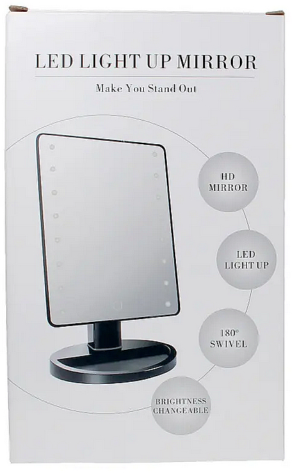Spiegel schwarz - Carl & Son Makeup LED Mirror — Bild N3