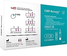 Diagnostischer Test zur Überprüfung des Blutproteinspiegels - Lab.Home CRP-Screen — Bild N2