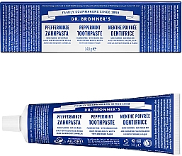 Aufhellende Zahnpasta mit Minze ohne Fluorid - Dr. Bronner’s Peppermint Tootpaste — Bild N2