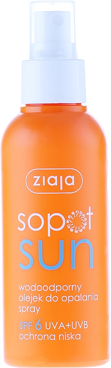 Wasserfestes Sonnenchutzöl SPF 6 - Ziaja Body Oil